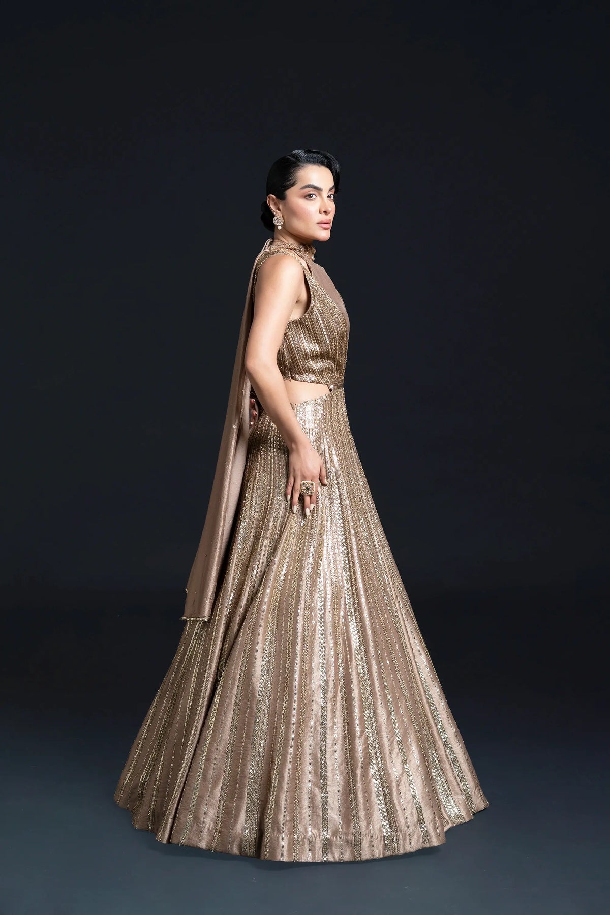 Golden Anarkali