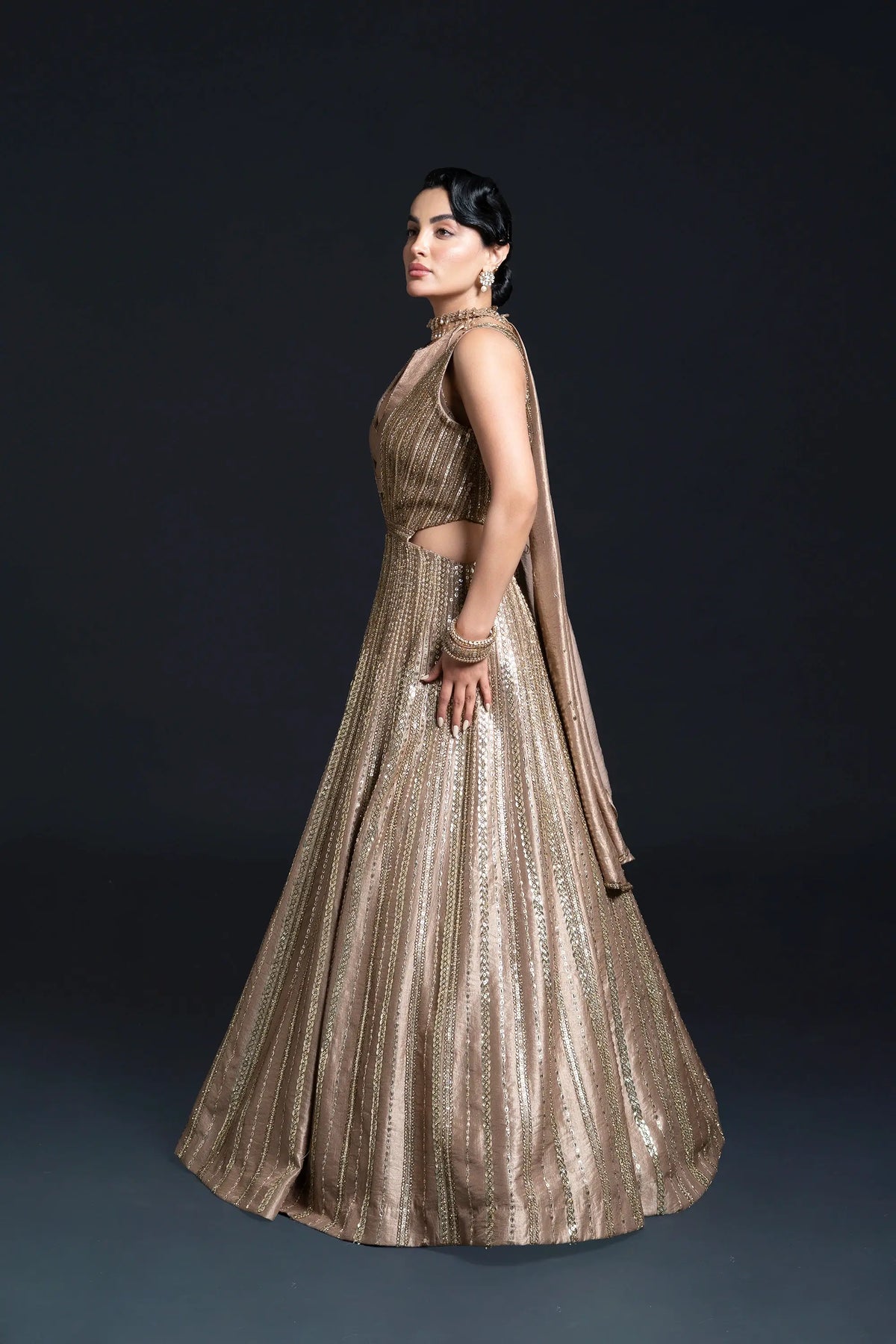 Golden Anarkali
