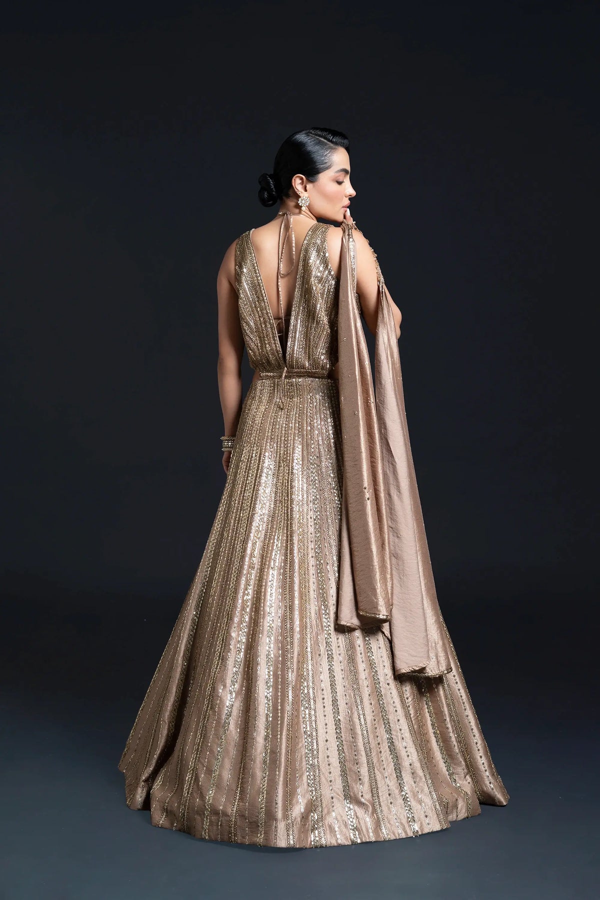 Golden Anarkali