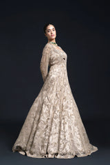 Light Olive Green Anarkali