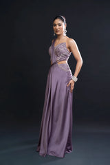 Mauve Drape Saree