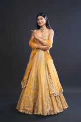 Mustard Yellow Anarkali