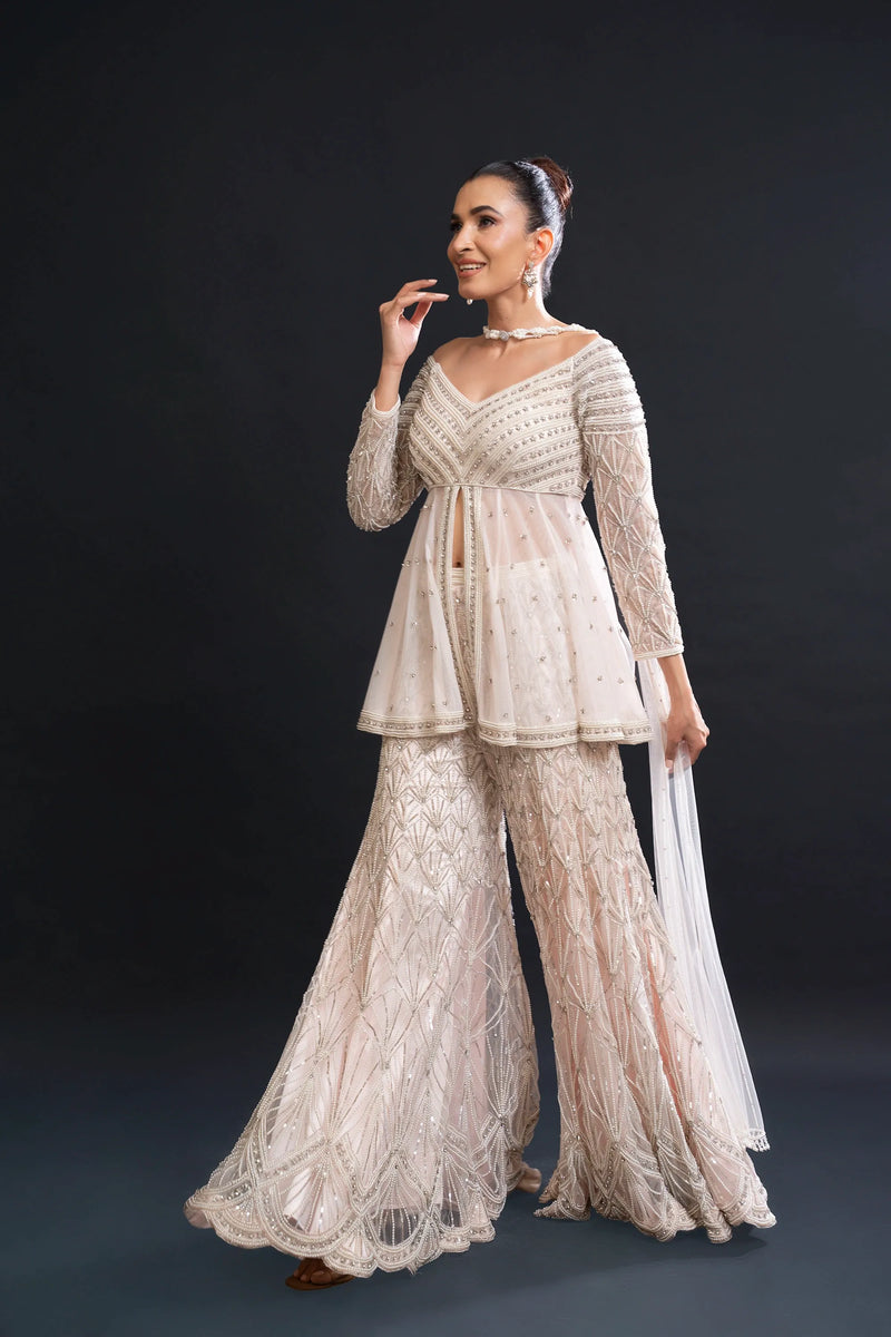 Pearl Sharara Set